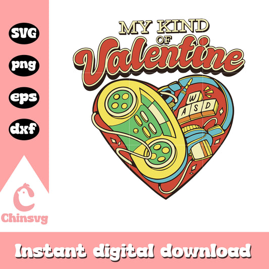 My kind of valentine design svg, hapyy valentine's day svg