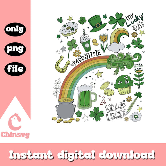 My lucky day patrick day png, png, patrick's day image png