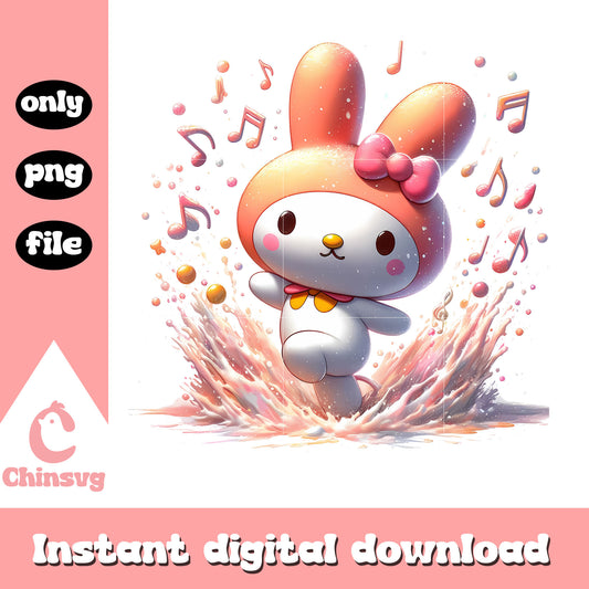 My melody character design png, sanrio character png, cartoon png