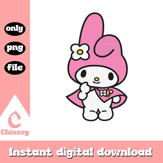 My melody pink vibes png, my melody png, hello kitty png
