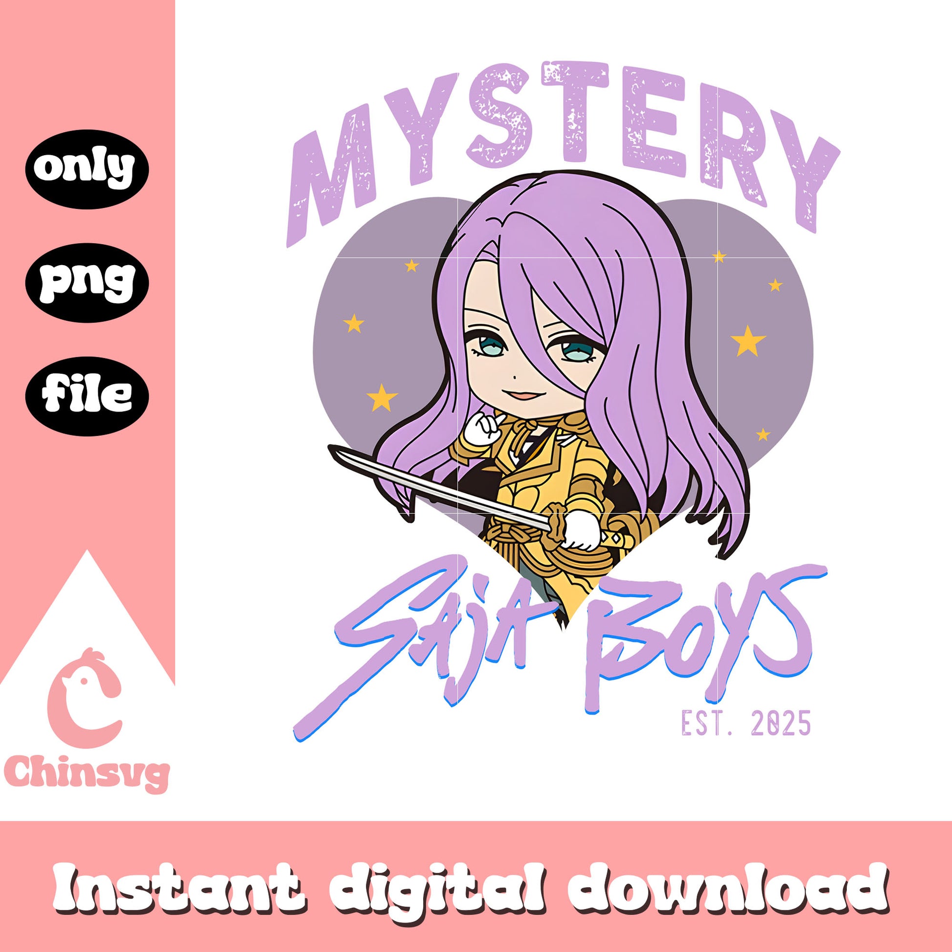Mystery saja boys est 2825 design png, kpop demon hunters boys names png