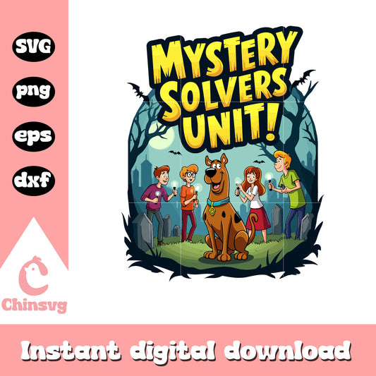 Mystery solvers unut svg, Scooby Doo characters svg, cartoon svg