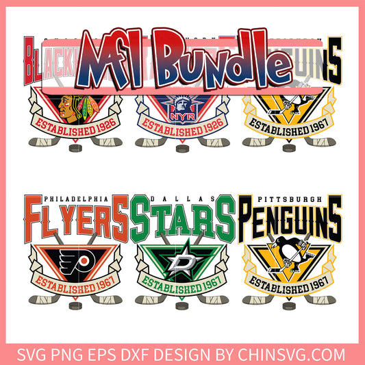 NFL establish football team bundle svg, nfl logos svg