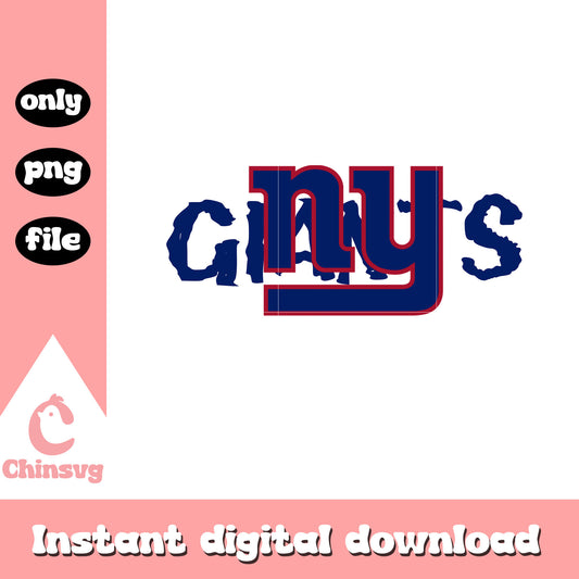 NY giants basic text design png, New York Giants png