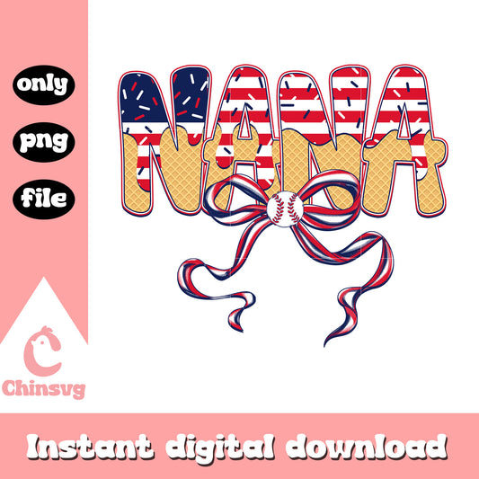 Nana america freedom png, nana america font png, nana patriotic png