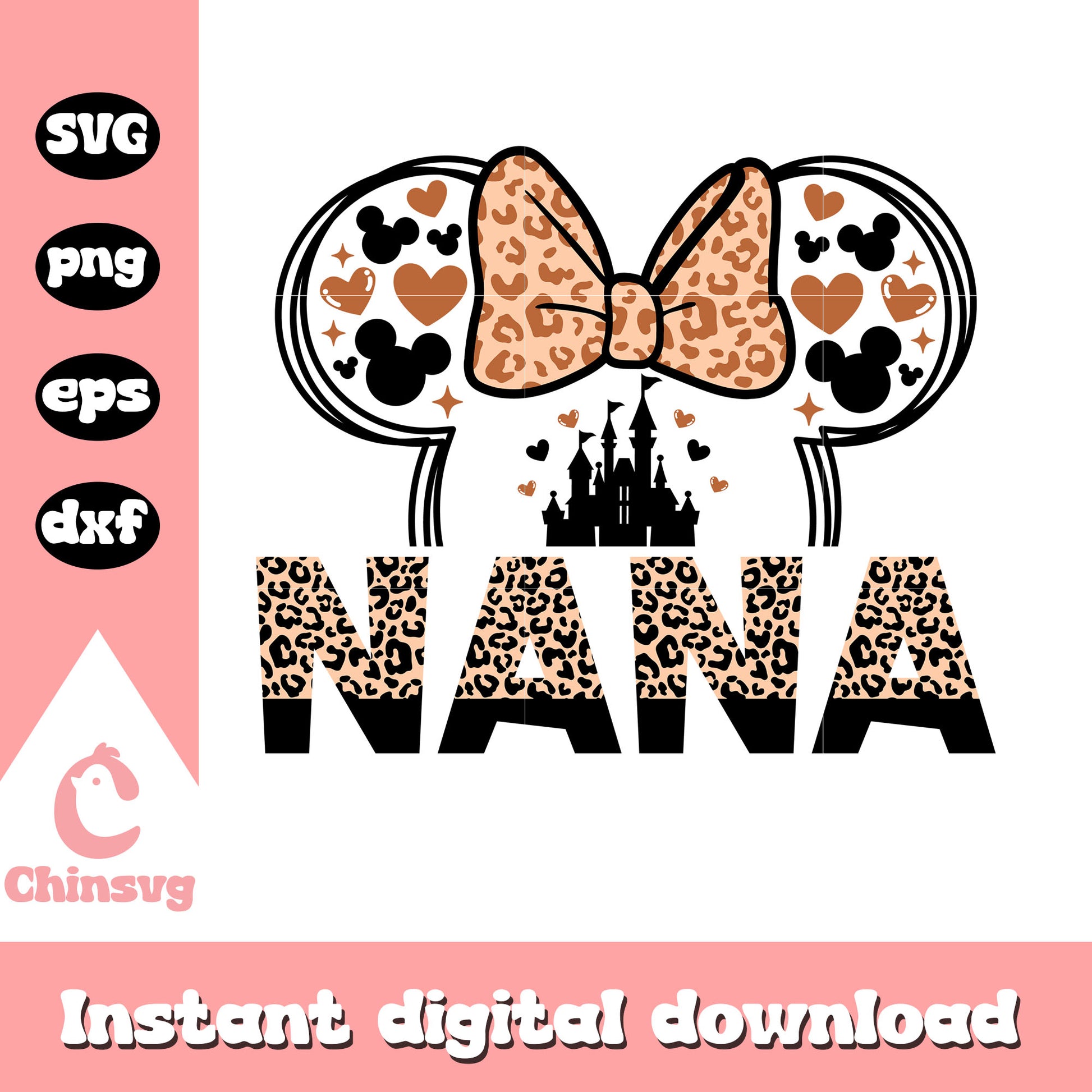 Nana minnie mouse animal kingdom svg, animal kingdom svg