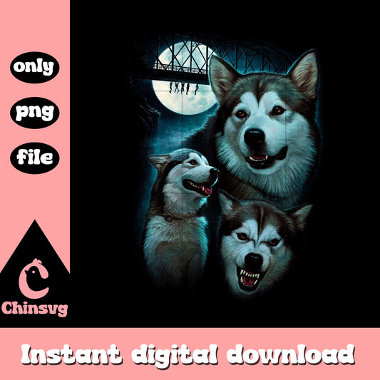 Nanook Wolf poster design png, scary movies character png