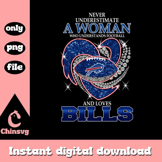 Never underestimate bills custom png, buffalo bills​​ png