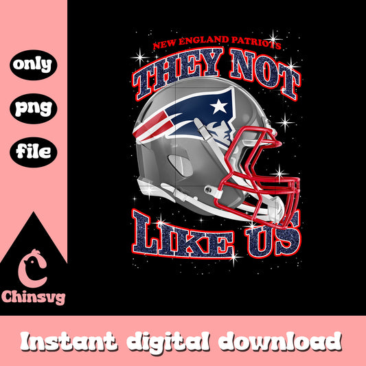 New England Patriots they not like us png, helmet png, nfl png