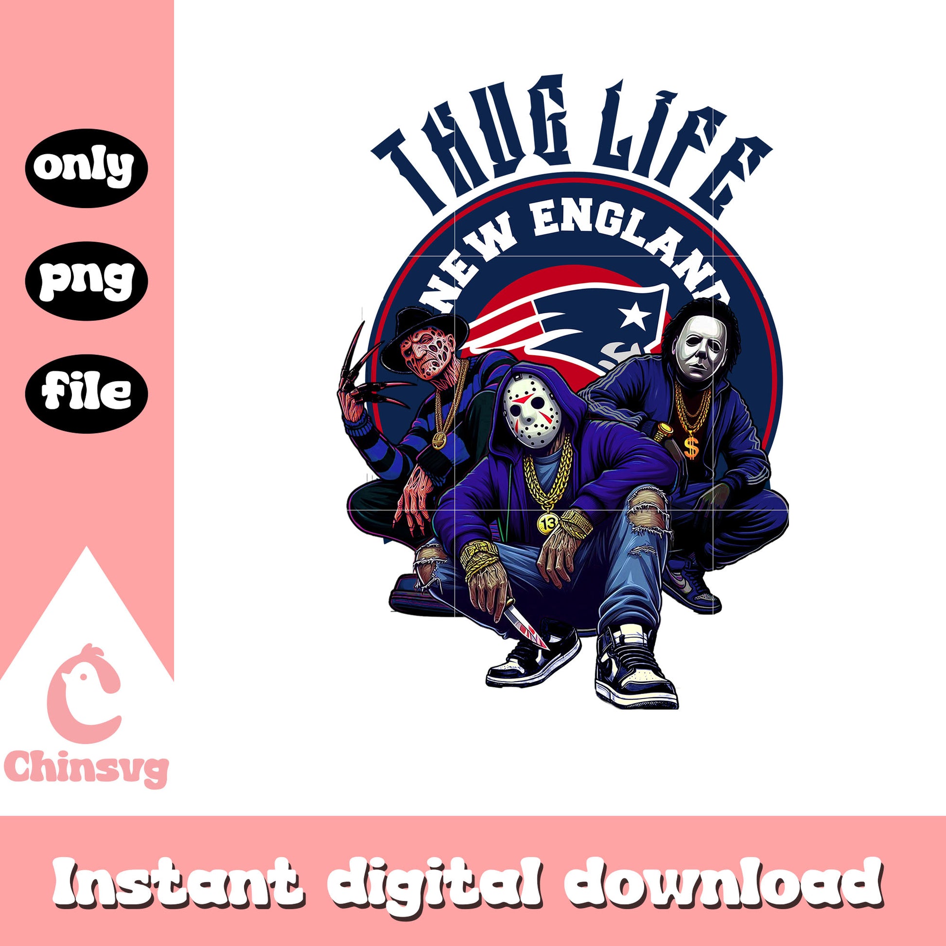 New England Patriots thug life png, nfl player png
