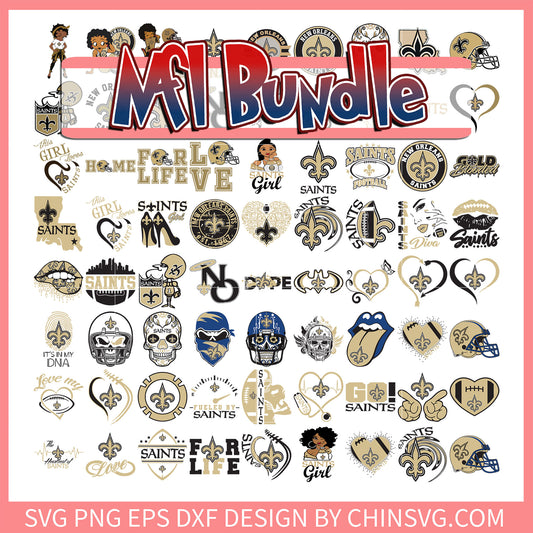 New Orleans Saints nfl logo team bundle svg, 2025 nfl mock draft svg