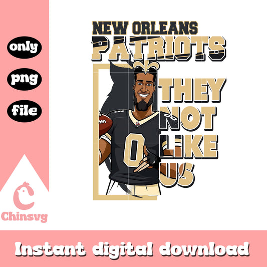 New Orleans Saints they not like us png, nfl logos png