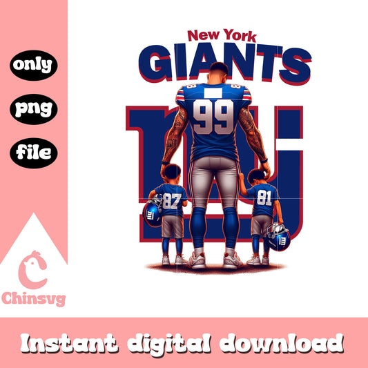 New York Giants dad and son png, nfl championship games png