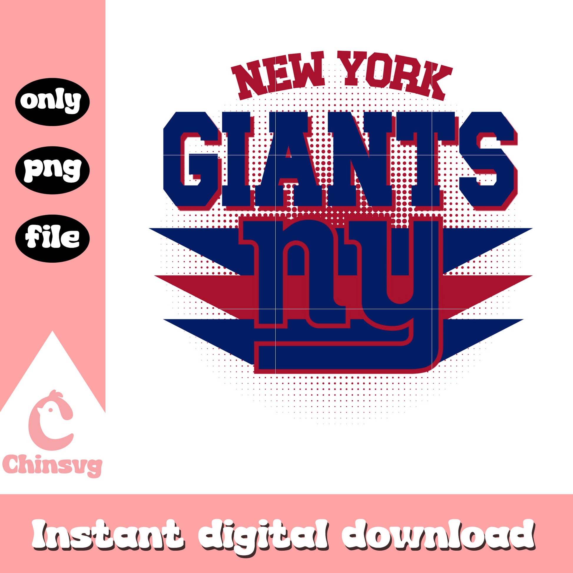 New York Giants logo design png, nfl New York Giants png