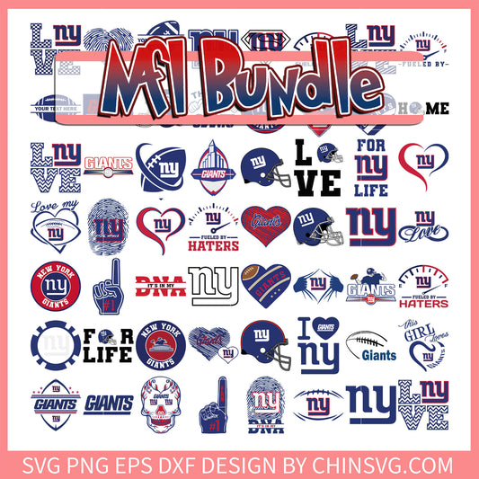 New York Giants team logo bundle svg, nfl today svg