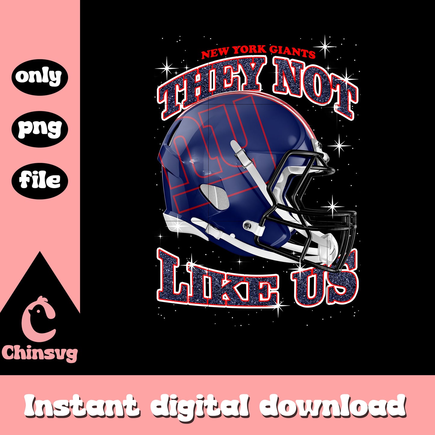New York Giants they not like us png, New York Giants helmet png