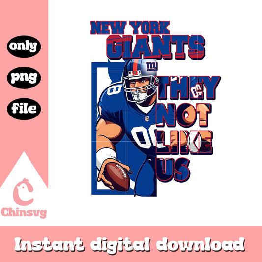 New York Giants they not like us png, nfl nfl game png