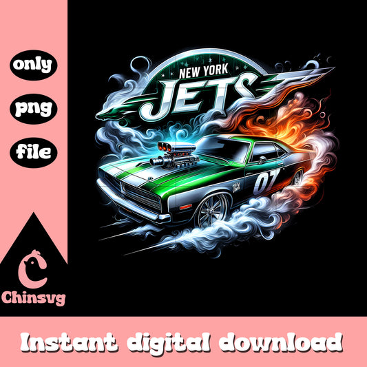 New York Jets smoke car png, nfl game times png
