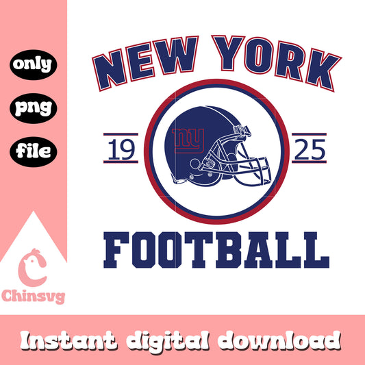 New York football giants helmet 1925 svg, football helmet svg