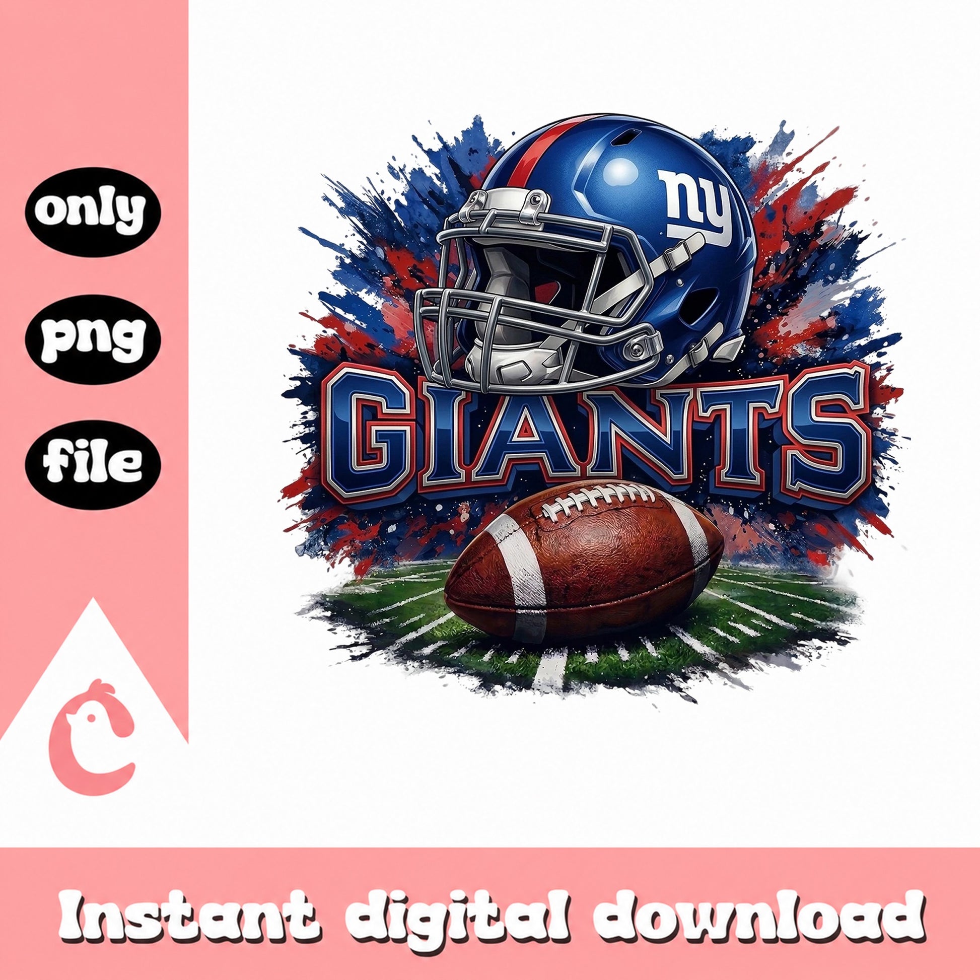 New York Giants Football Helmet PNG, Giants PNG, NFL PNG