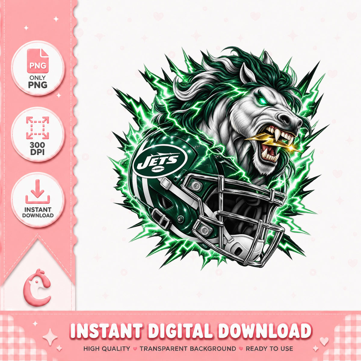New York Jets Bear Mascot PNG, NFL Football Team, Sports PNG