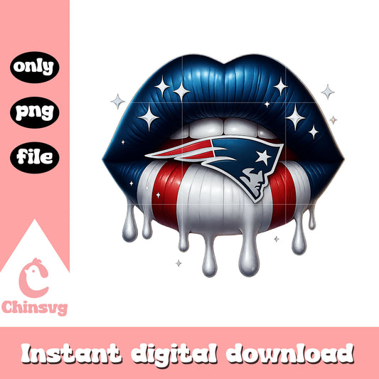 New england patriots lips nfl png, new england patriots png