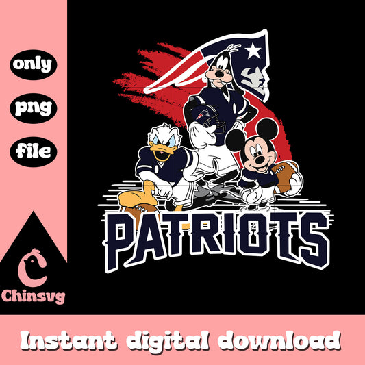 New england patriots mickey png, nfl football patriots png