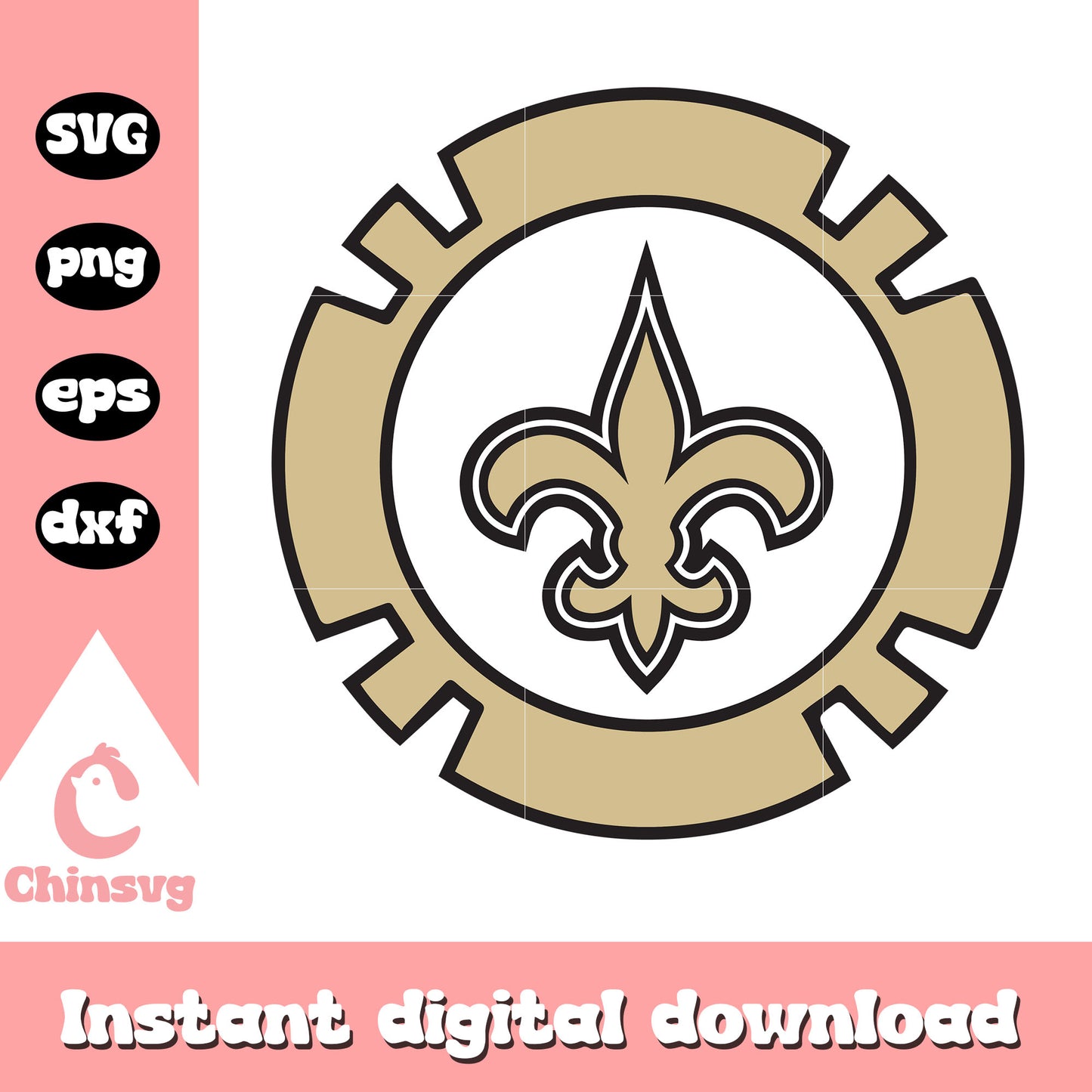 New orleans saints american football team svg, team no saints svg