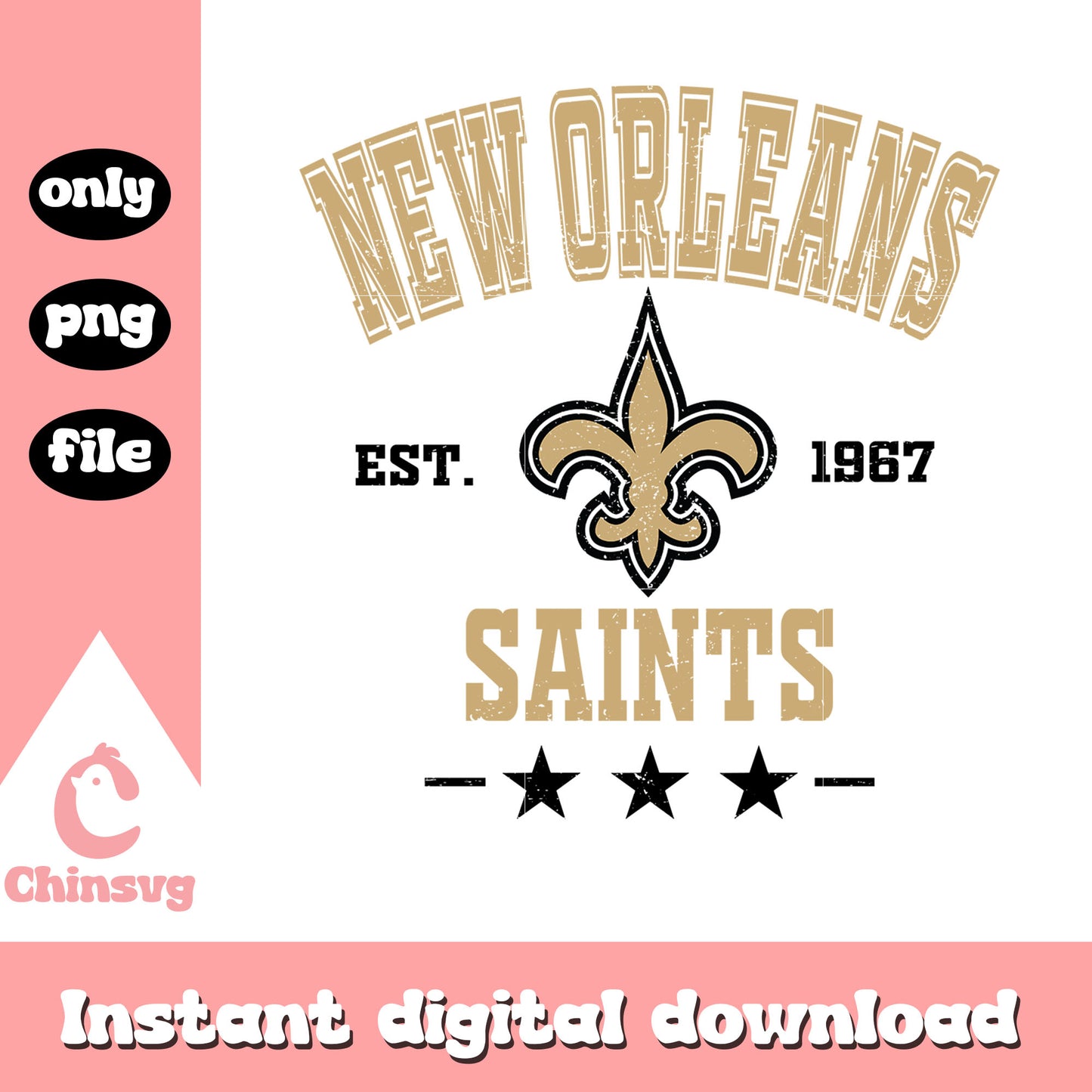 New orleans saints football png, orleans saints logo​ png