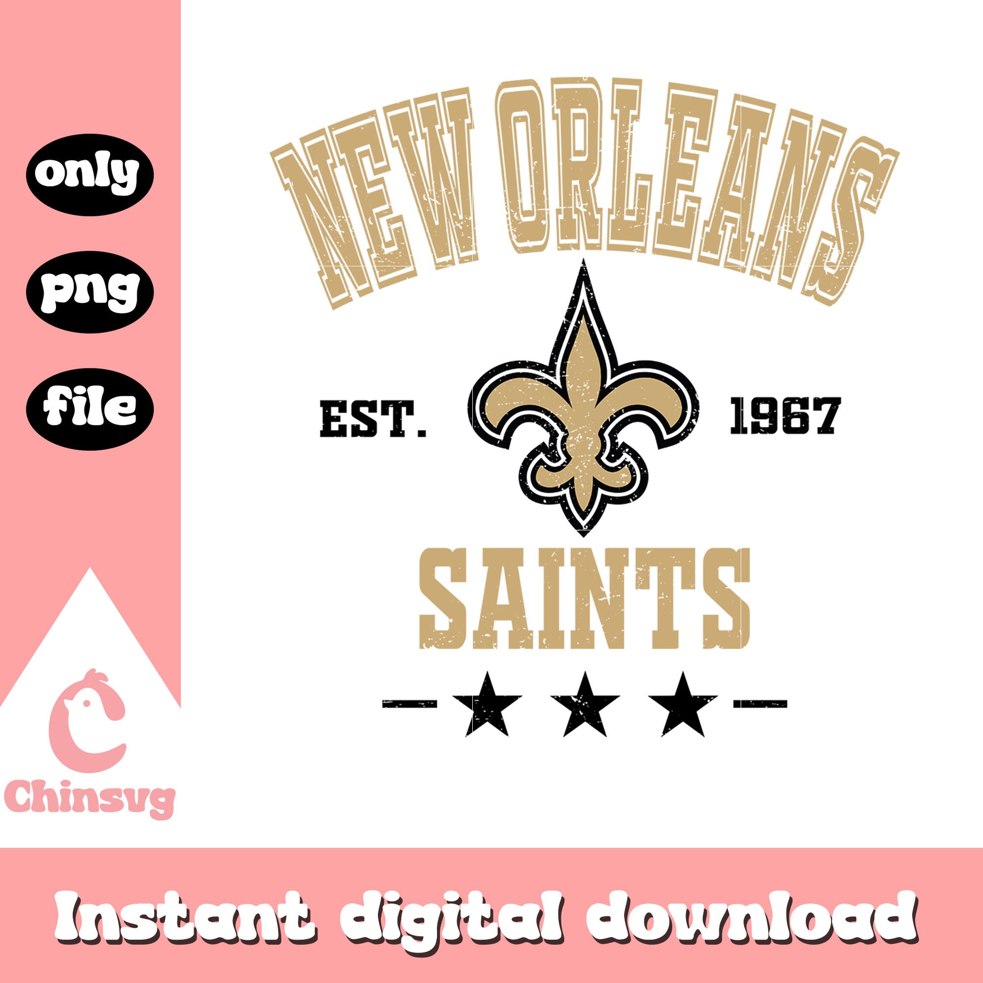 New orleans saints football png, orleans saints logo​ png