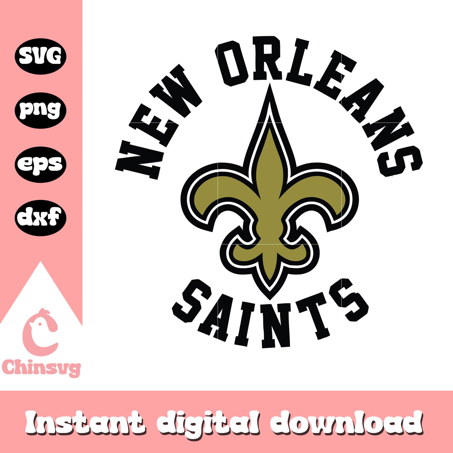 New orleans saints football team svg, cool new orleans saints logo​ svg