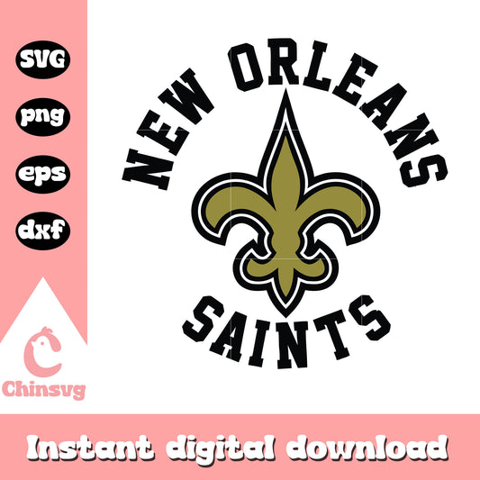 New orleans saints football team svg, cool new orleans saints logo​ svg