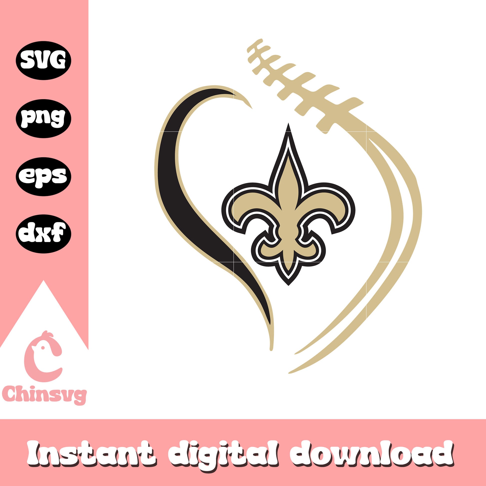 New orleans saints national football league svg, no saints nfl svg