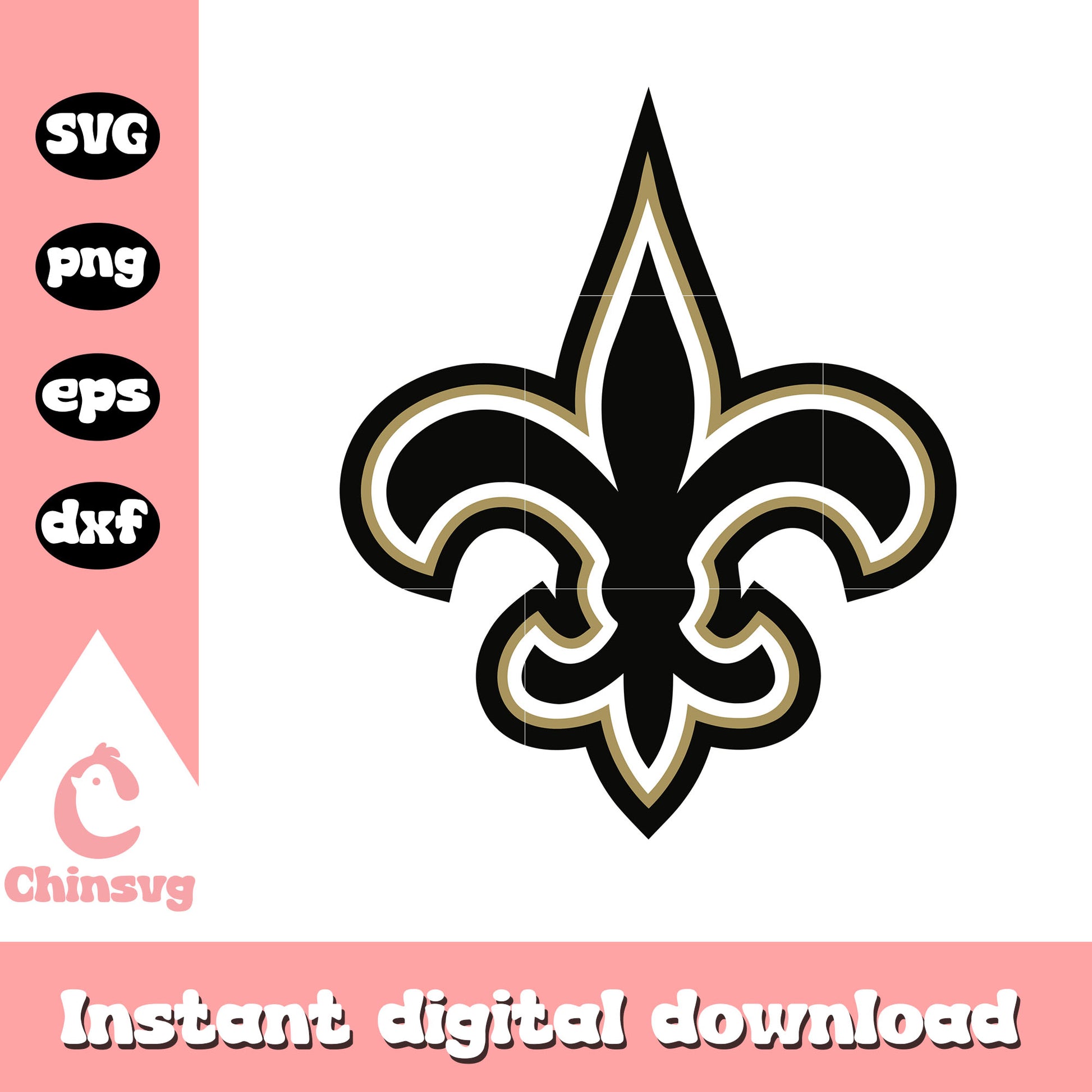 New orleans saints nfl football sport team svg, no saints football svg