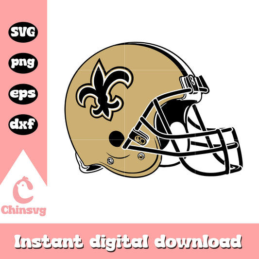 New orleans saints nfl helmet logo svg, new orleans saints helmet svg