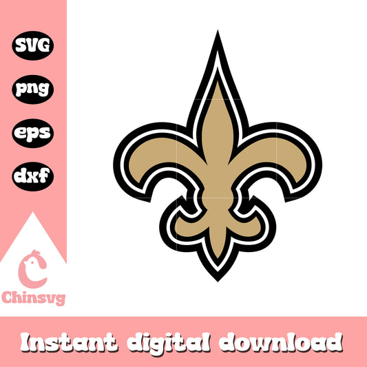 New orleans saints nfl logo clipart svg, nfl new orleans saints team​ svg