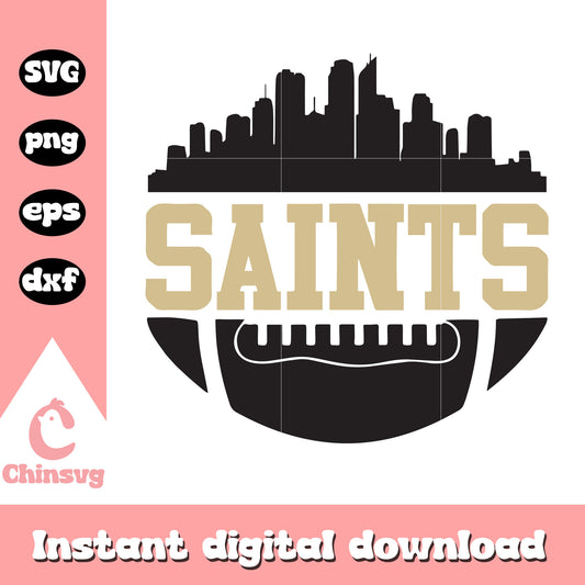 New orleans saints nfl team clipart svg, football no saints svg