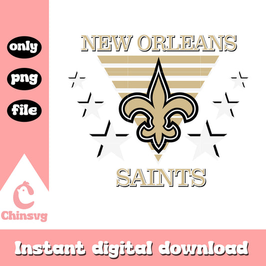 New orleans saints nfl team logo design svg, new orleans saints svg