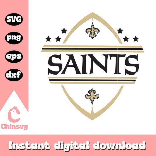 New orleans saints nfl team logo svg, new orleans saints football svg
