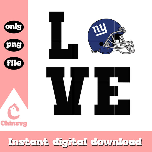 New york giants american football love svg, american football sport svg