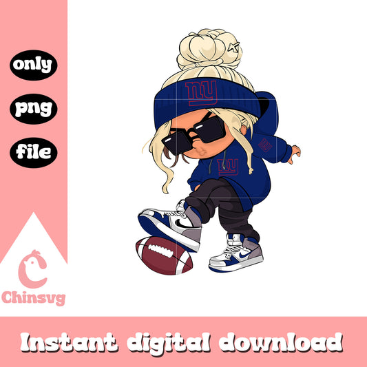 New york giants custom girl png, new york giants nfl​​​​​ png