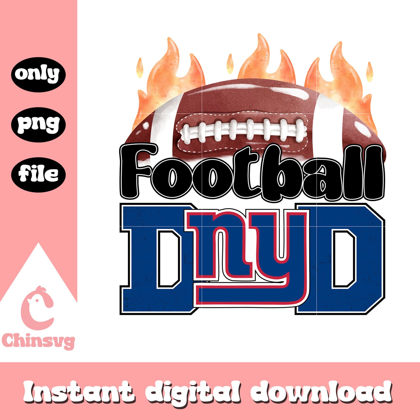 New york giants football dad png, 32 nfl football teams​​​​​ png