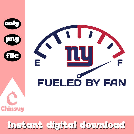 New york giants fueled by fan design svg, nfl game svg