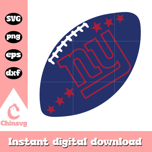 New york giants nfl american football svg, the logo of ny giants svg