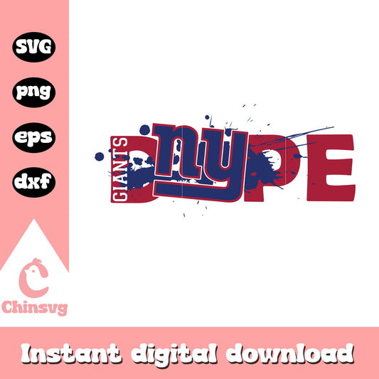 New york giants nfl dope logo svg, ny giants logo history svg