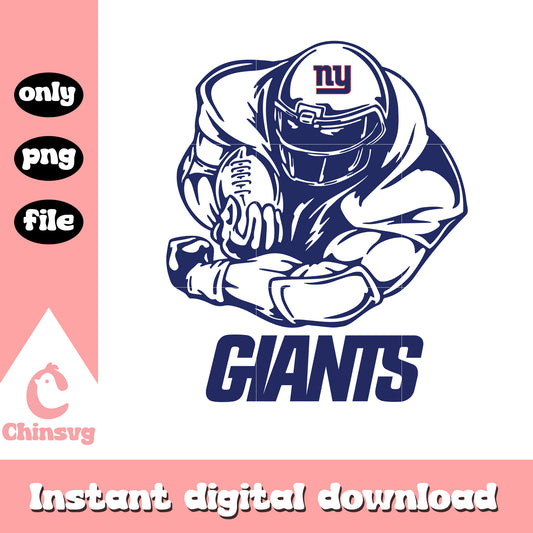 New york giants nfl football sticker svg, new york giants team svg