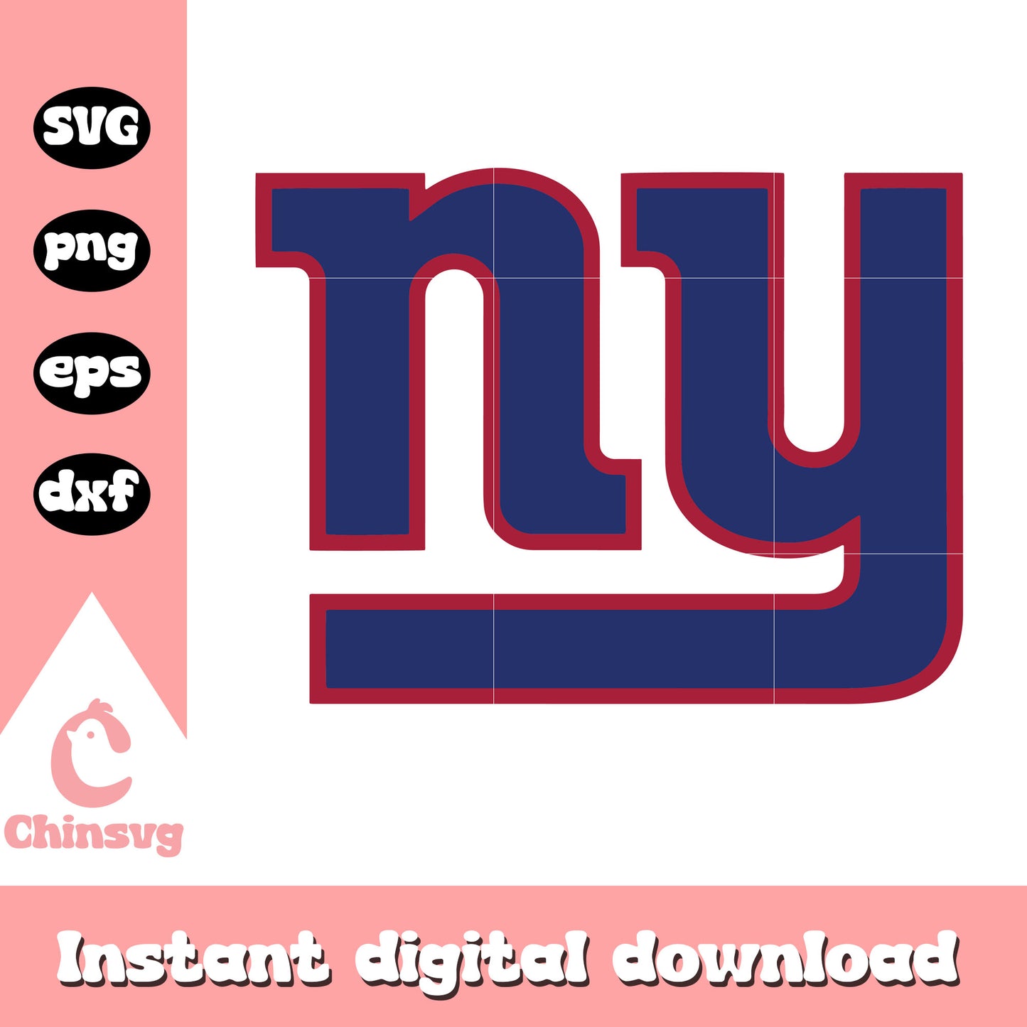 New york giants nfl logo sport design svg, giants ny logo svg