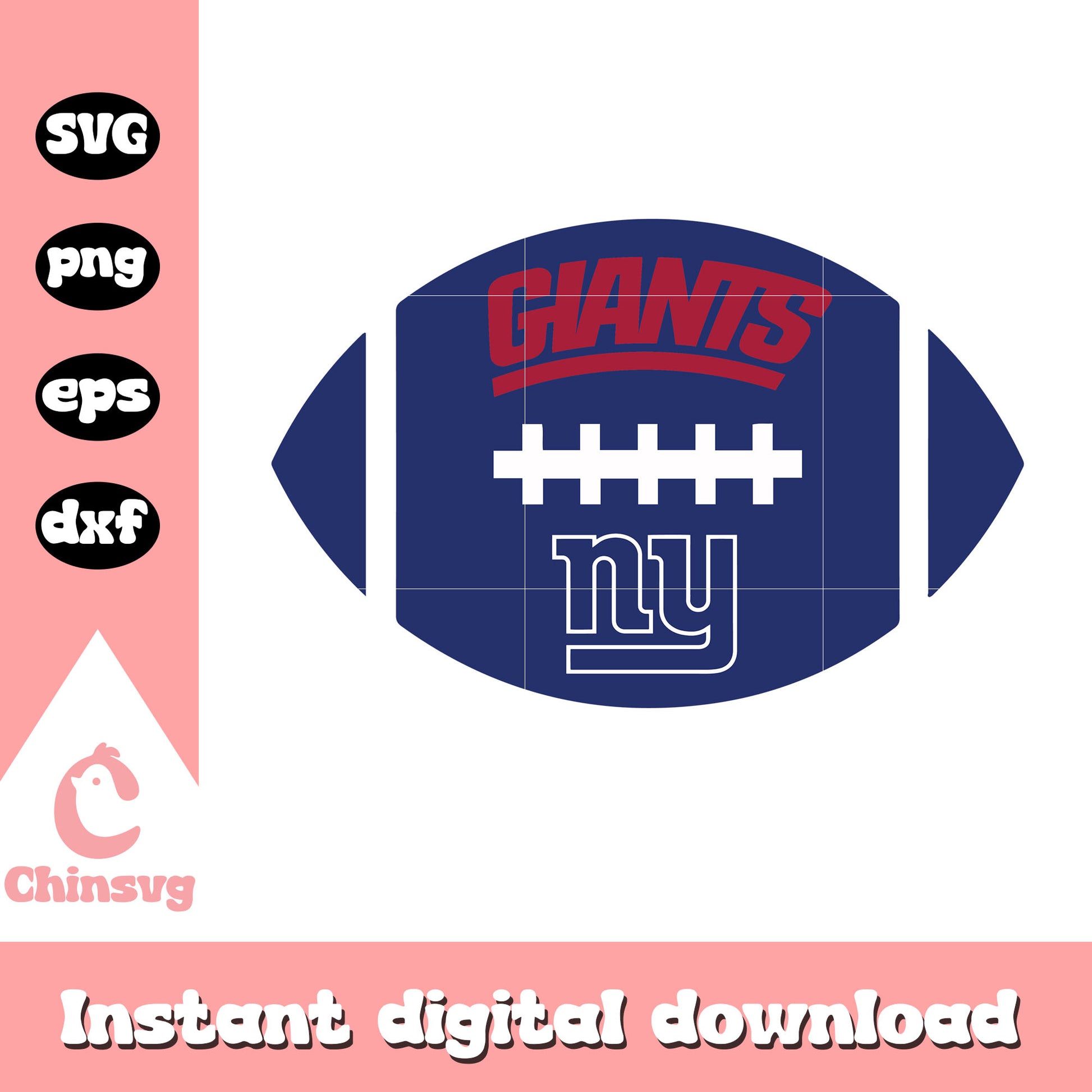 New york giants nfl sport ball svg, ny giants logos svg