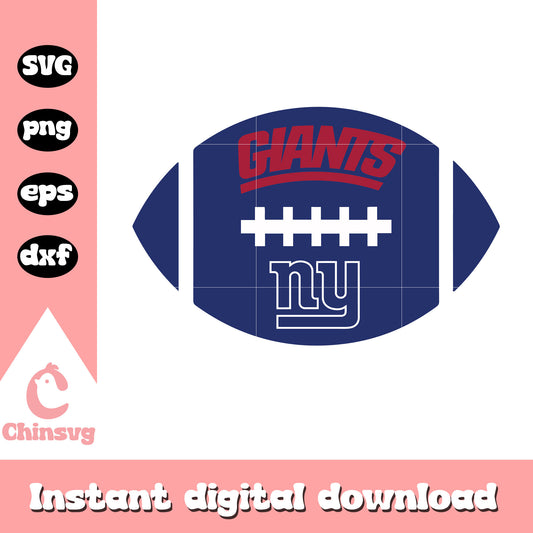New york giants nfl sport ball svg, ny giants logos svg