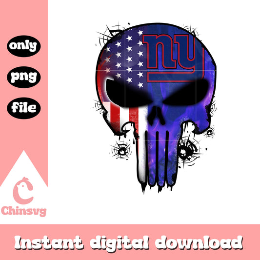New york giants skull blue nfl png, new york giants nfl png  (2)
